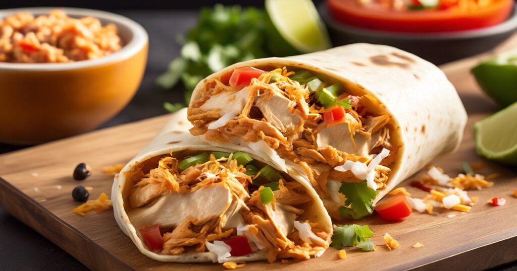 Taco Bell Shredded Chicken Burrito Recipe at home