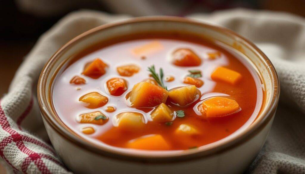 Imagine a warm, comforting bowl of homemade soup or stew, made with love and care.